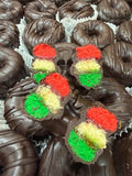 6 Rainbow Cookie Donuts